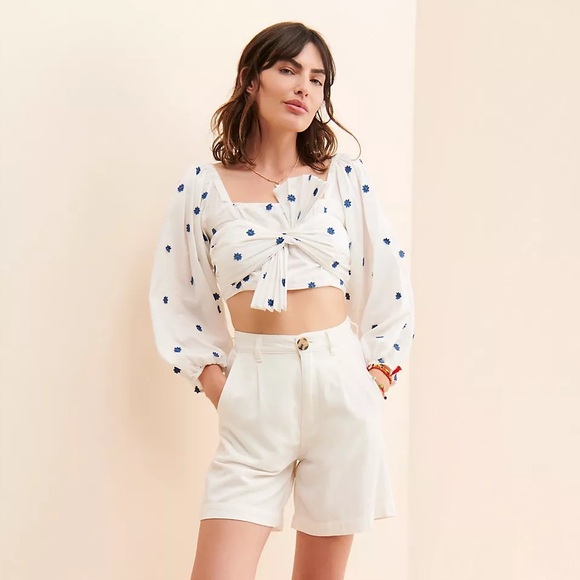 Farm Rio FARM Rio Bow Front Crop Top - Picture 4 of 13